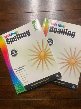 Carson Dellosa set Spectrum Spelling/‎ Reading Workbooks